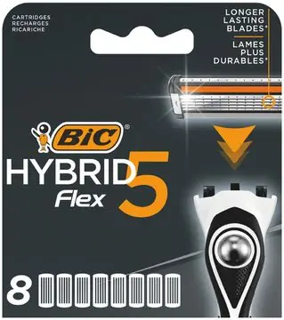 Mycket efterfrågad - BIC Hybrid Flex5 Rakblad