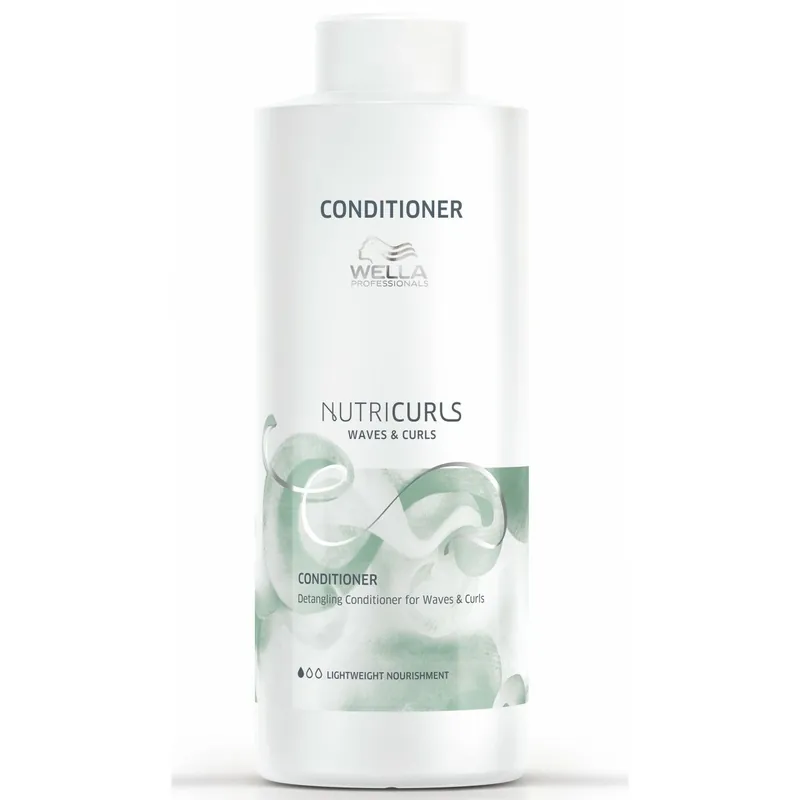 Wella Nutricurls Waves & Curls Detangling Conditioner 1000ml - Rabatt