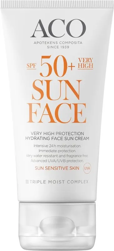 Efterfrågad | ACO Sol Face Sun Cream Spf 50 50ml