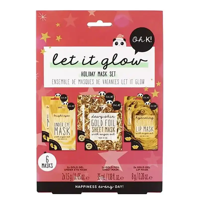 Oh K! Let it Glow Holiday Mask Set - Specialpris