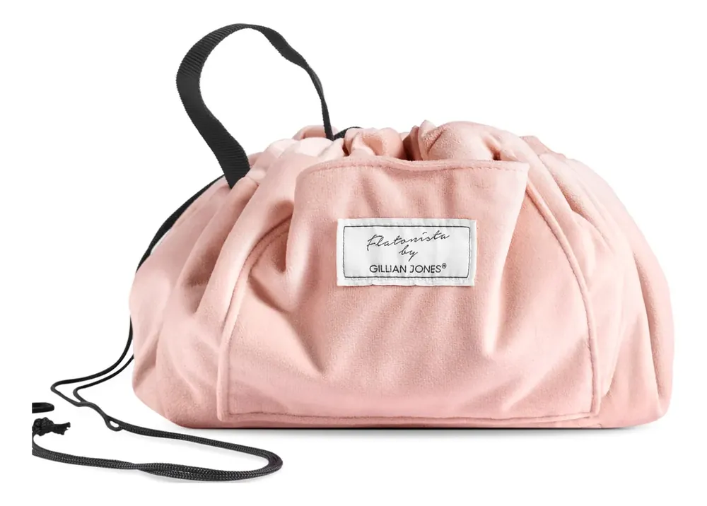 Snabb leverans | Pull and Pack Bag rosa velour